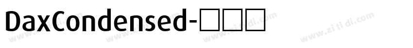 DaxCondensed字体转换