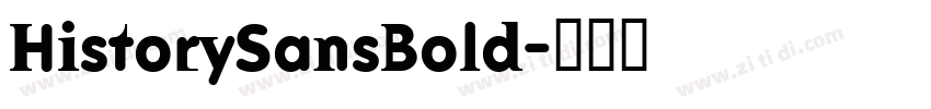 HistorySansBold字体转换
