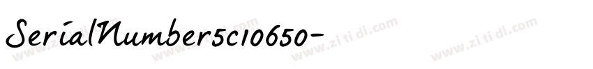 SerialNumber5c10650字体转换