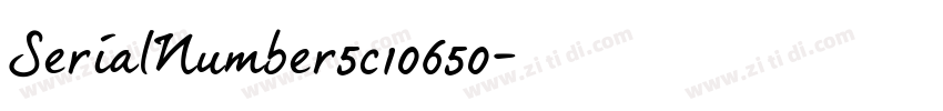 SerialNumber5c10650字体转换