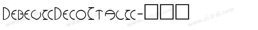 DebevicDecoItalic字体转换