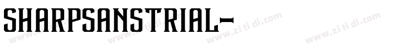 SharpSansTRIAL字体转换