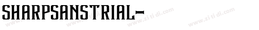 SharpSansTRIAL字体转换