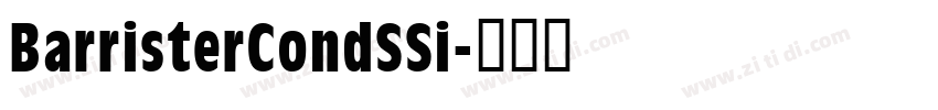 BarristerCondSSi字体转换