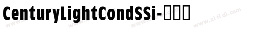CenturyLightCondSSi字体转换