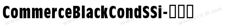 CommerceBlackCondSSi字体转换