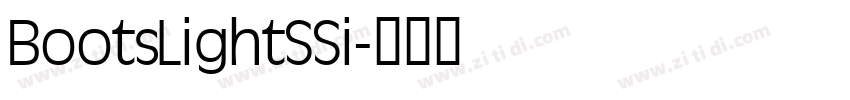 BootsLightSSi字体转换