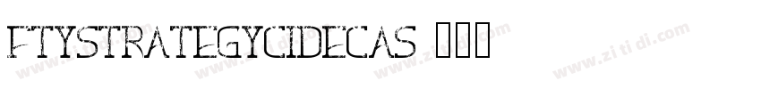 FTYStrategycideCAS字体转换