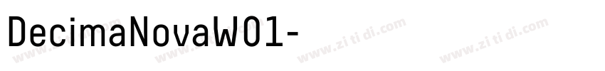 DecimaNovaW01字体转换