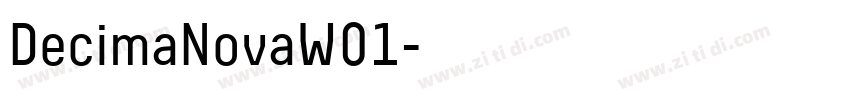 DecimaNovaW01字体转换