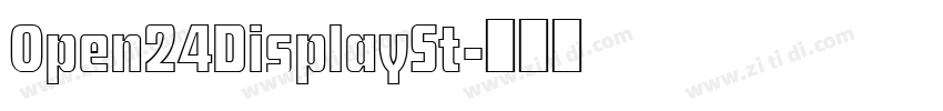 Open24DisplaySt字体转换
