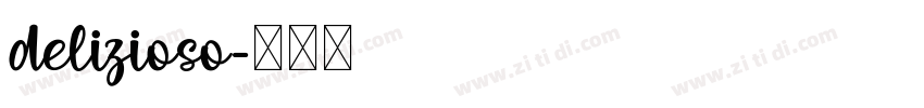 delizioso字体转换