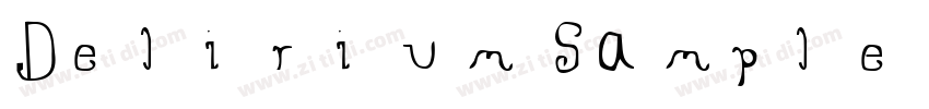 DeliriumSample字体转换