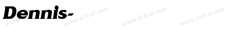 Dennis字体转换