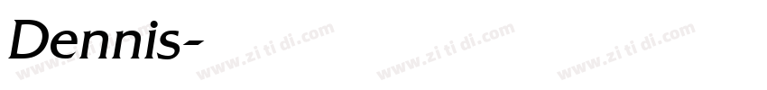 Dennis字体转换