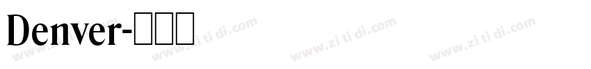 Denver字体转换