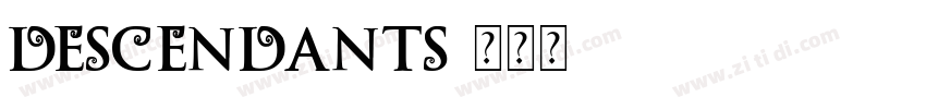 Descendants字体转换