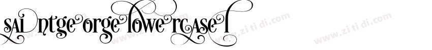 SaintGeorgeLowercase字体转换