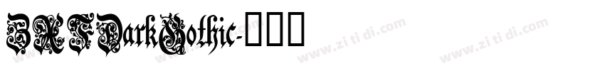 ZXFDarkGothic字体转换