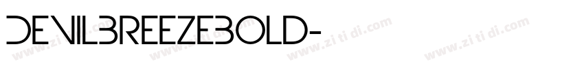 DevilBreezeBold字体转换