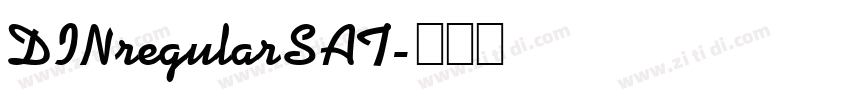 DINregularSAT字体转换