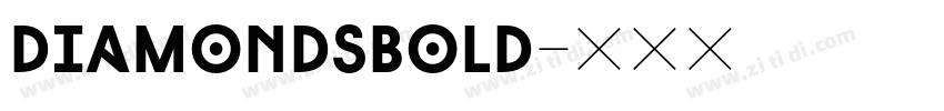DiamondsBold字体转换