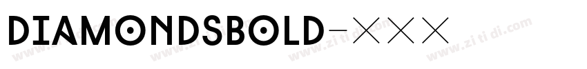 DiamondsBold字体转换