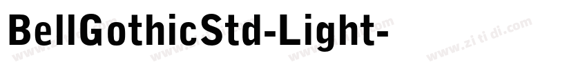 BellGothicStd-Light字体转换