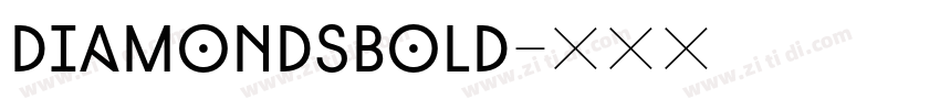 DiamondsBold字体转换