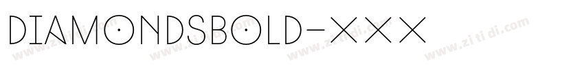 DiamondsBold字体转换