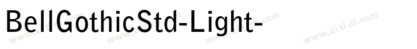 BellGothicStd-Light字体转换