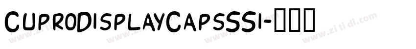 CuproDisplayCapsSSi字体转换