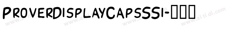 ProverDisplayCapsSSi字体转换