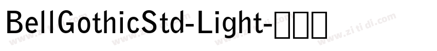 BellGothicStd-Light字体转换