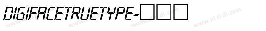 DigifaceTrueType字体转换