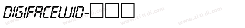 DigifaceWid字体转换 DigifaceWid字体转换