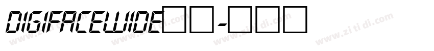 DigifaceWide字体字体转换