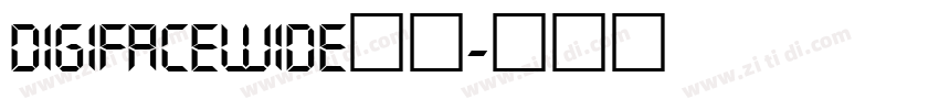 DigifaceWide字体字体转换