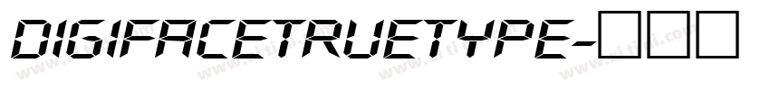 DigifaceTrueType字体转换