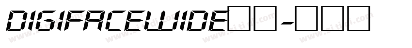 DigifaceWide字体字体转换