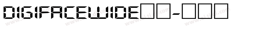DigifaceWide字体字体转换