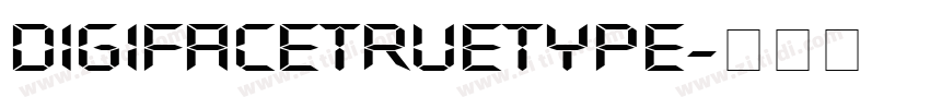 DigifaceTrueType字体转换