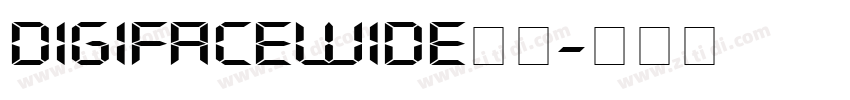 DigifaceWide字体字体转换