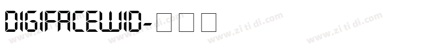 DigifaceWid字体转换 DigifaceWid字体转换