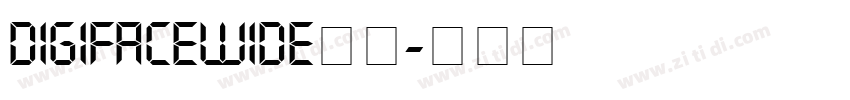 DigifaceWide字体字体转换