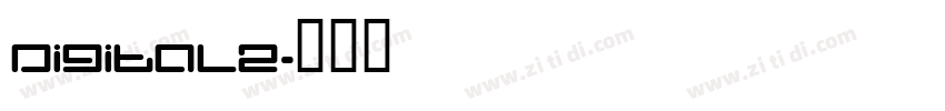 Digital2字体转换