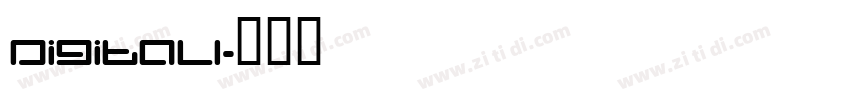 DigitalI字体转换