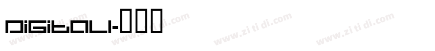 DigitalI字体转换