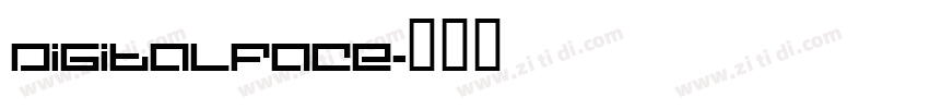 digitalface字体转换