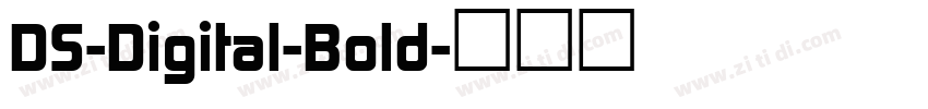 DS-Digital-Bold字体转换